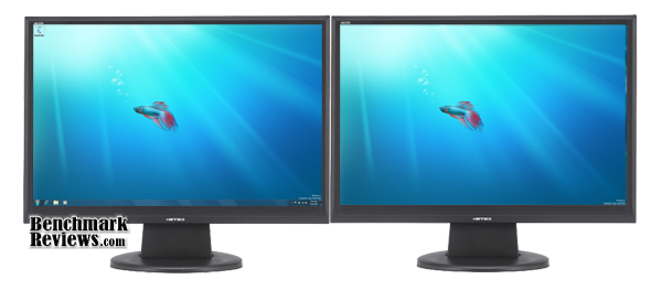 Dual Monitor HannsG 221DPB LCD Monitor Windows7