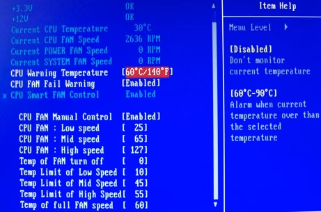 Temperature Cooling Controls