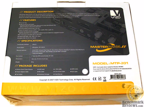 VIZO Master Panel II Expansion Interface 