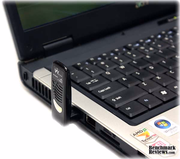 Wireless Usb Display Adapter Laptop Front Isometric View