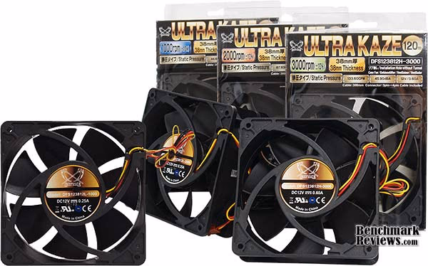 Scythe Ultra Kaze DFS123812H 3000 120x120x38 Fan