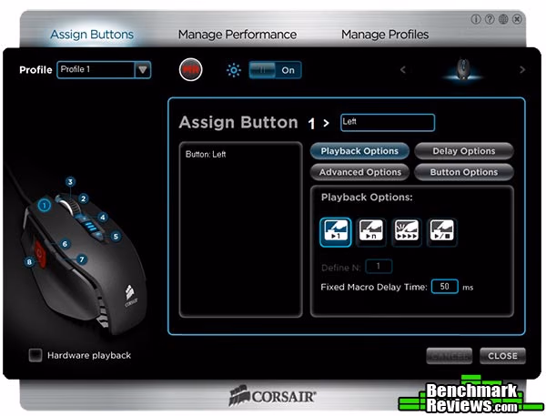 Corsair M60 Software Assign Button