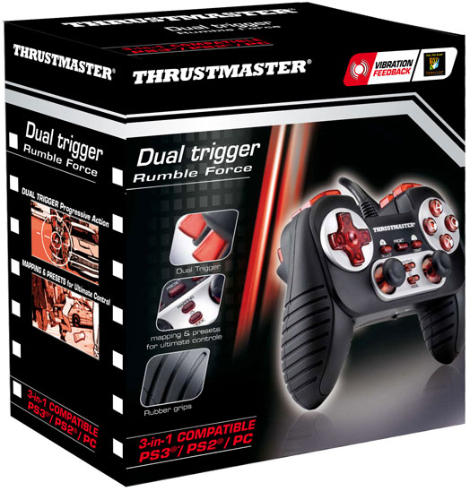 Thrustmaster Dual Trigger 3-in-1 Rumble Force Gamepad for PC / PS2 / PS3