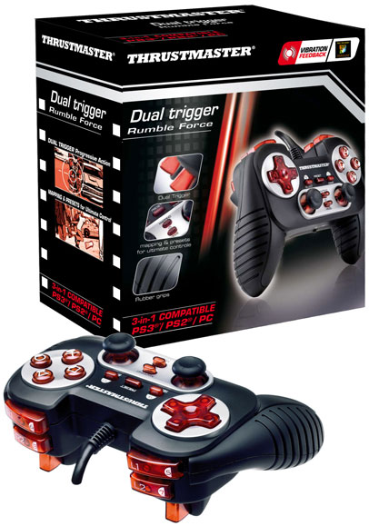 Thrustmaster Dual Trigger 3-in-1 Rumble Force Gamepad for PC / PS2 / PS3