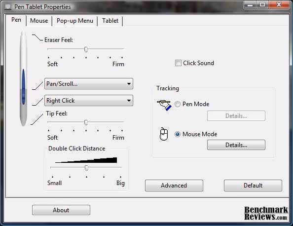 Wacom Bamboo Driver Settings
