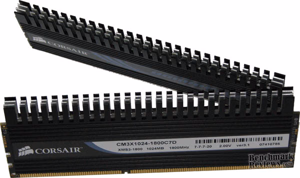 Corsair Dominator PC3-14400 DDR3 1800MHz 2GB RAM Kit TWIN3X2048-1800C7DF G 