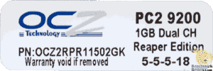 OCZ pc2 9200, label