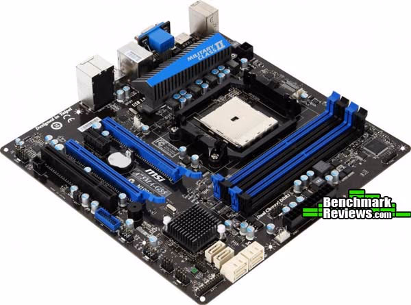 MSI A75MA G55, angle view