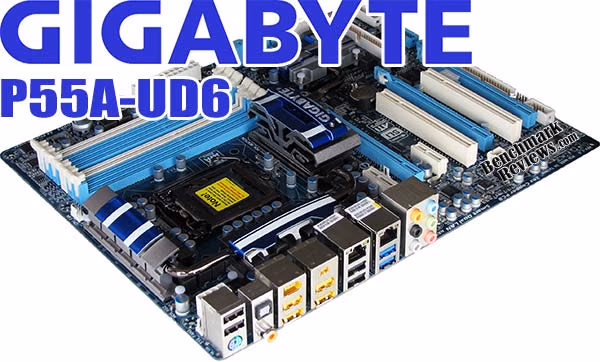 Gigabyte P55A UD6 Motherboard SATA6G, splash