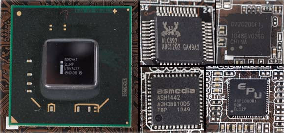 ASUS P8H67 I Deluxe Chips