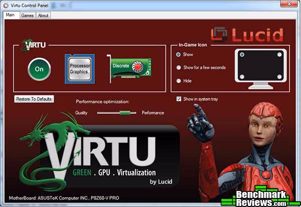 ASUS p8z68v Pro Virtu