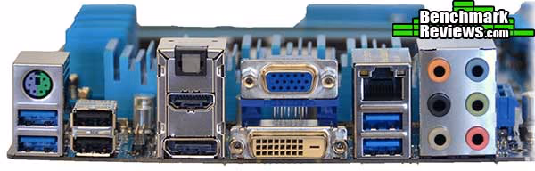 ASUS p8z77 V Rear, ports