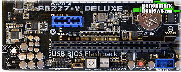 ASUS p8z77v Deluxe Lower Left