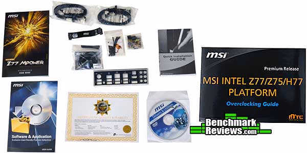 MSI z77 Mpower, accessories