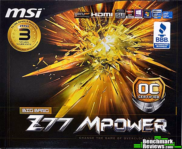 MSI z77 Mpower, box