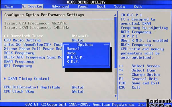 ASUS p7H55d M Evo Bios ai2