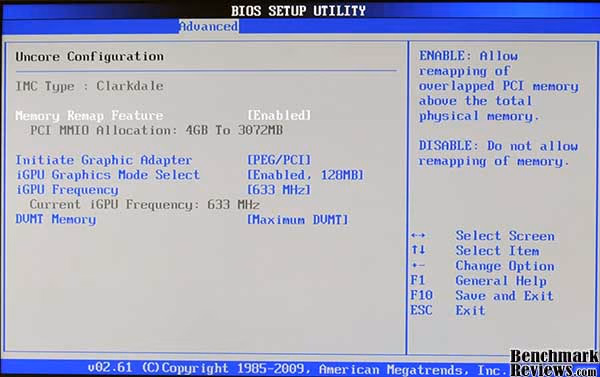 ASUS p7h55 M Evo Bios Uncore