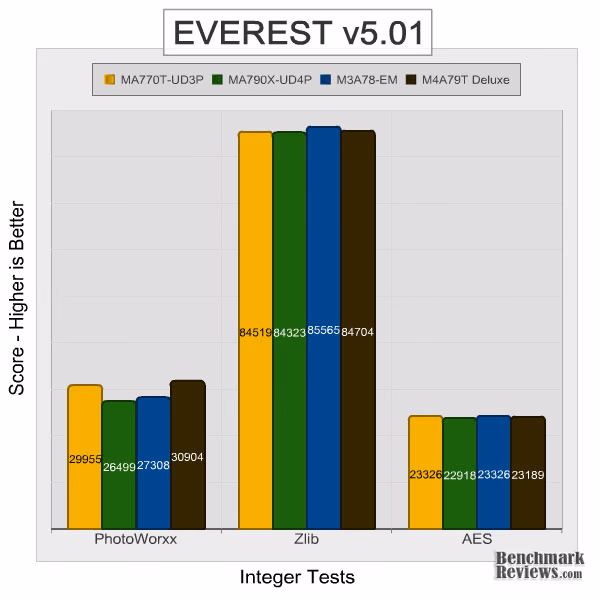 Gigabyte ma770t ud3p Everest Integer