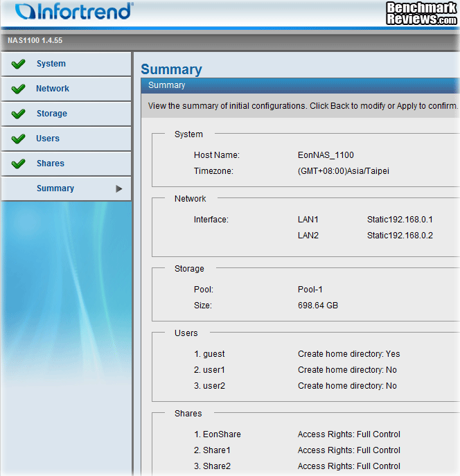 Infortrend_EonNAS_1100_NAS_Server_Startup_Summary_01.png