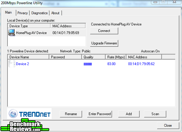 TRENDnet 200Mbps Powerline AV Adapter Kit
