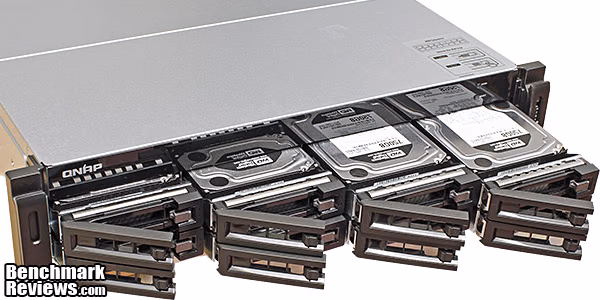 QNAP TS 879U RP Turbo NAS Server Trays Out