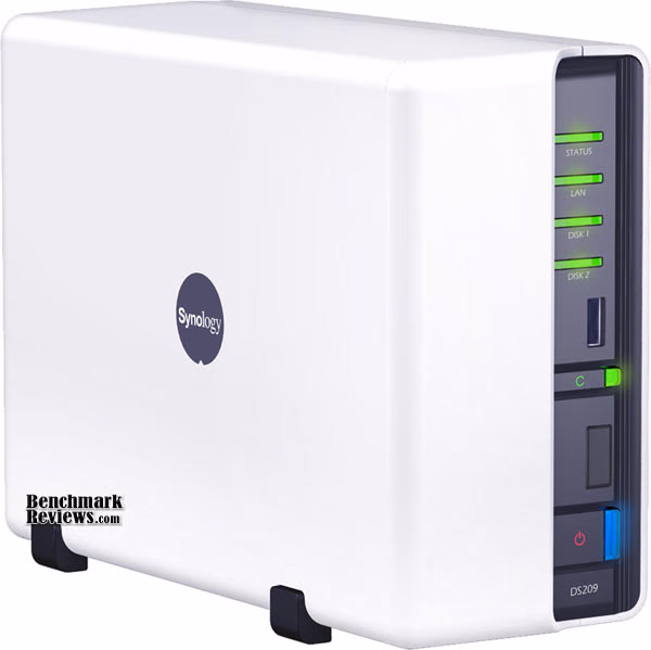 Synology DS209 NAS, angle view