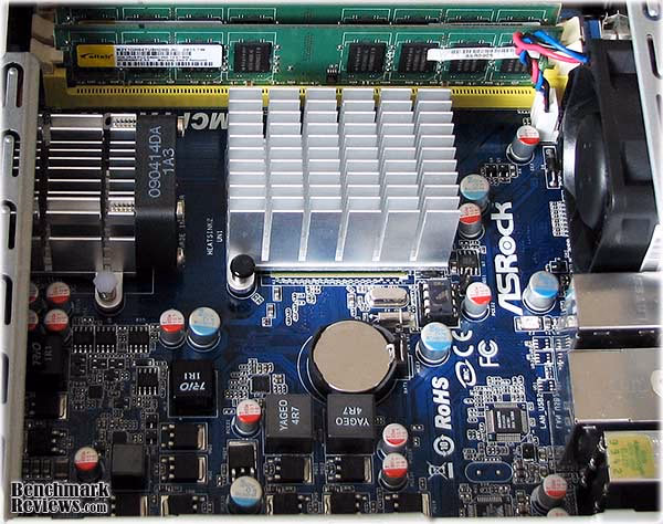 ASRock Nettop ION330 AMCP7A ION Motherboard, side view