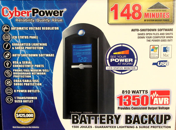 CyberPower CP1350AVRLCD 1350VA 810W UPS