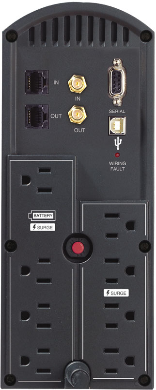 CyberPower CP1350AVRLCD Rear View