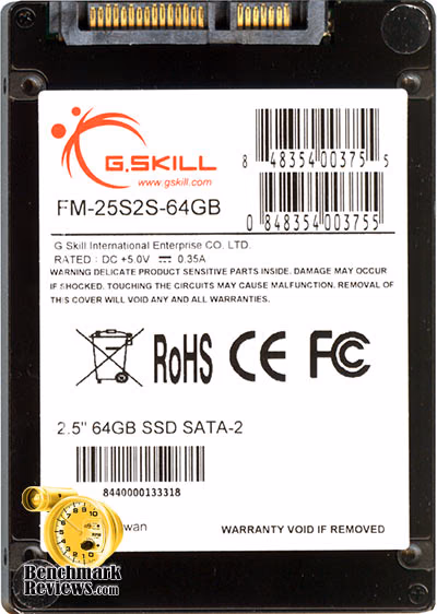 G.Skill SSD, bottom view