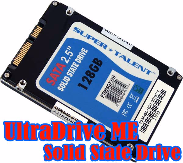 Super Talent UltraDrive ME SSD, splash