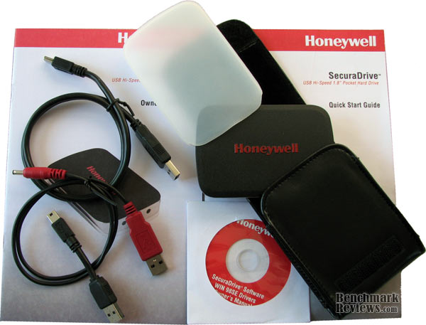 Honeywell SecuraDrive Hi-Speed USB 1.8 Inch Pocket Hard Drive FM-HWS80U2 Performance Test Review