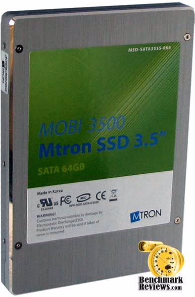 Mtron 3500 SSD Top Upright