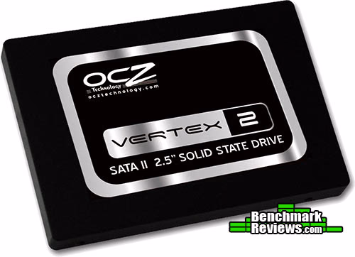 OCZ Vertex 2 SSD Front, angle view