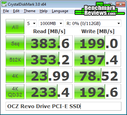 CDM OCZ Revo SSD