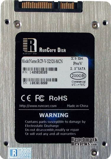 RunCore Pro V SSD, label