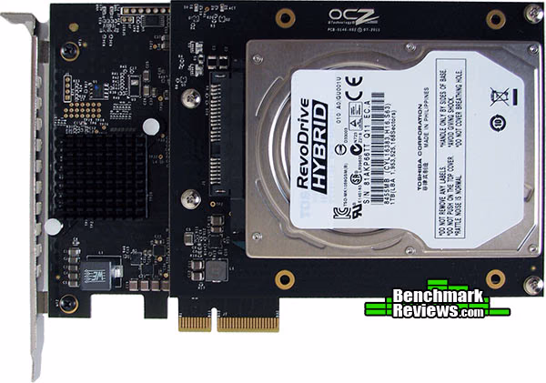OCZ RevoDrive Hybrid PCI E SSD, top view