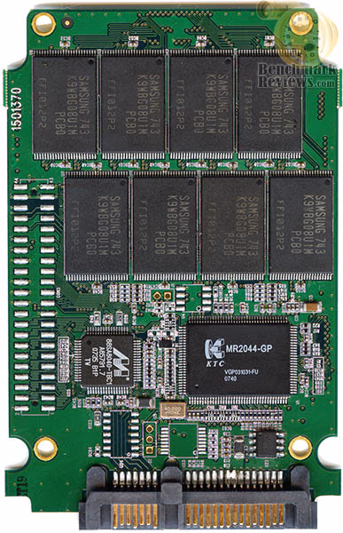 Silicon Power 64GB SATA SSD SP064GBSSD25SV10 Circuit Board, top view