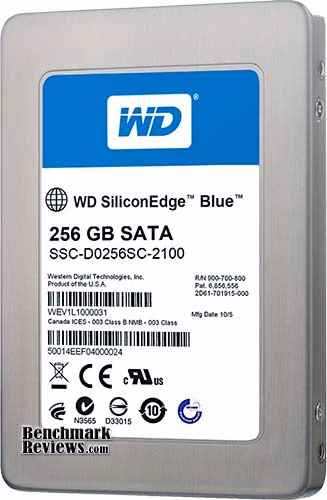WD SiliconEdge Blue SSC D0256SC 2100 Top, angle view