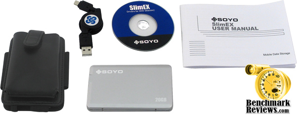 Soyo FM-SY-SLIM20GB 20GB SlimEx Platinum External USB 1.8" Hard Drive 