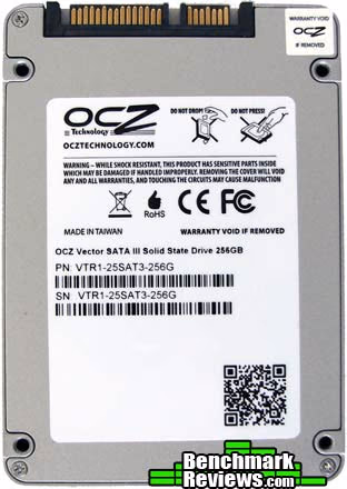 OCZ Vector Solid State Drive, bottom view