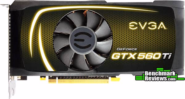 EVGA GeForce GTX 560Ti, top view