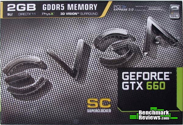 EVGA GeForce GTX 660 2GB Superclocked, package