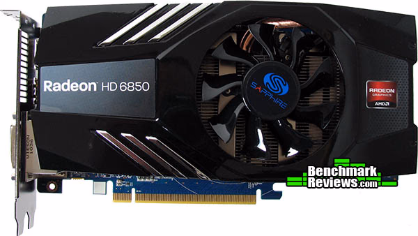 Sapphire Radeon HD 6850 Video Card, top view