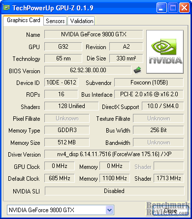 Foxconn 9800 Gtx Gpu Z