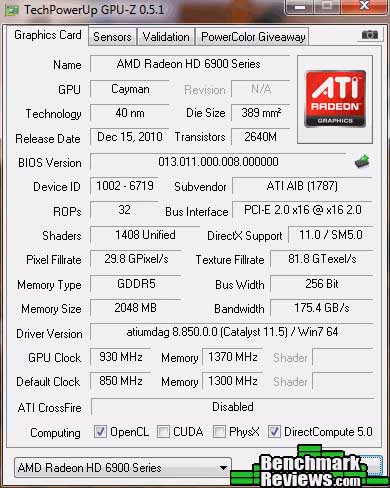 Powercolor Radeon 6950 Overclocked