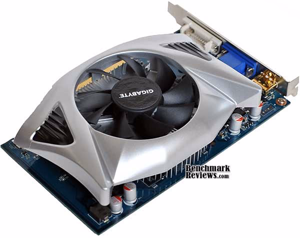 Gigabyte gt240 Front, top view