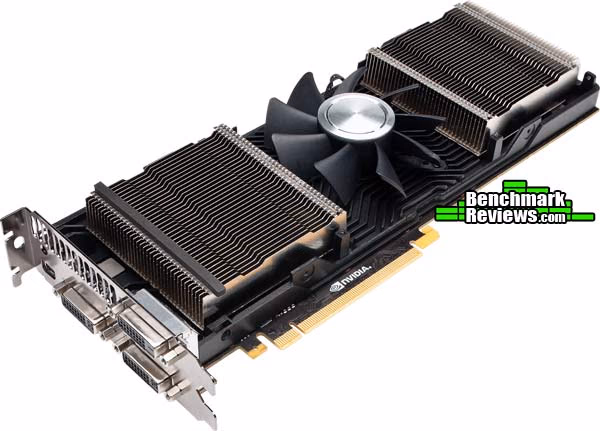 NVIDIA GeForce GTX 690 Shroudless, angle view
