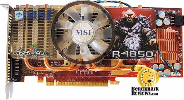 MSI Radeon 4850, top view