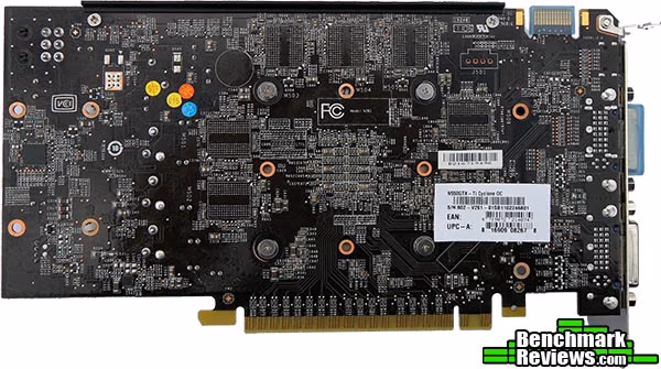 MSI N550GTX Ti Cyclone II OC Rear PCB
